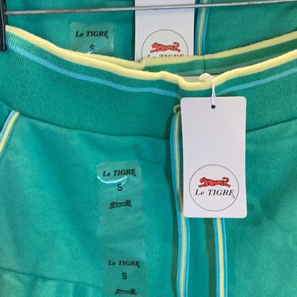 Aqua Green Le Tigre Skirts with yellow stripes - Picture 2 of 7